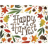 Harvest Time Happy Harvest -Paper Art-22"x18"