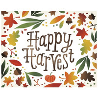 Harvest Time Happy Harvest -Paper Art-26"x22"
