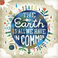 The Earth is All We Have -Paper Art-38"x38"