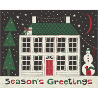 Jolly Holiday Home -Paper Art-37"x30"