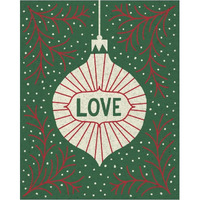 Jolly Holiday Ornaments Love -Paper Art-30"x37"