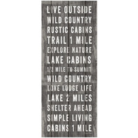 Simple Living Gray Panel I -Paper Art-14"x32"