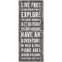 Simple Living Gray Panel II -Paper Art-22"x52"