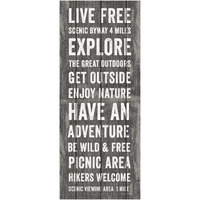 Simple Living Gray Panel II -Paper Art-26"x62"