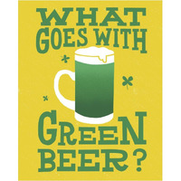 Green Beer Cake I -Paper Art-30"x37"