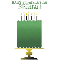 Green Beer Cake II -Paper Art-24"x30"