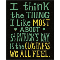 St Pattys Beer I -Paper Art-22"x26"