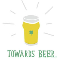 St Pattys Beer II -Paper Art-30"x37"