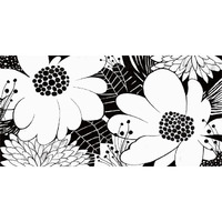 Feeling Groovy Black and White -Paper Art-38"x20"