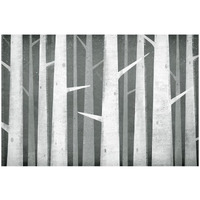 Birches Winter Woods I Neutral -Paper Art-20"x14"