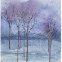 Evening Serenade I -Paper Art-38"x38"