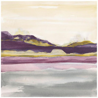 Purple Rock Dawn II Gold -Paper Art-42"x42"
