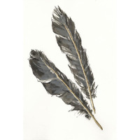 Gold Feathers III -Paper Art-26"x38"