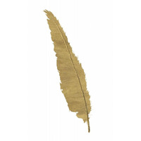 Pure Gold Feather VI -Paper Art-22"x32"
