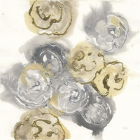 Gold Edged Neutral I -Paper Art-38"x38"