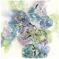 Gold Edged Roses II -Paper Art-20"x20"