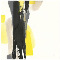 Black and Yellow II -Paper Art-42"x42"