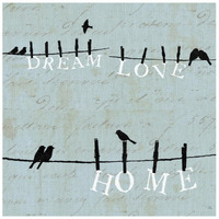 Birds on a Wire 3 Up -Paper Art-26"x26"