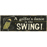 Funny Golf I -Paper Art-56"x20"