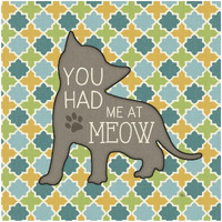 Cat Sayin II -Paper Art-32"x32"