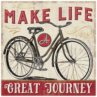A Great Journey IV -Paper Art-26"x26"