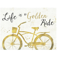 Golden Ride III -Paper Art-26"x20"