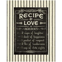 Life Recipies I Border -Paper Art-18"x22"