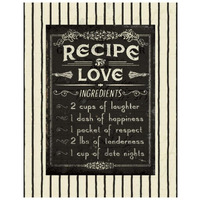 Life Recipies I Border -Paper Art-22"x26"