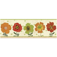 Garden Brights Spice III -Paper Art-56"x20"