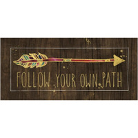Beautiful Arrows III on Wood -Paper Art-46"x21.8"