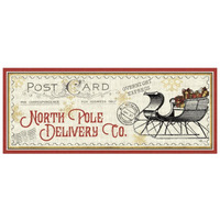 North Pole Express VI -Paper Art-77"x32"