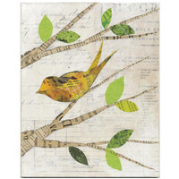 Birds in Spring II -Paper Art-22"x26"