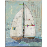 At the Regatta I -Paper Art-24"x30"