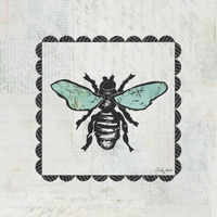 Bee Stamp -Paper Art-38"x38"
