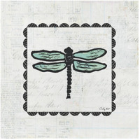 Dragonfly Stamp -Paper Art-42"x42"