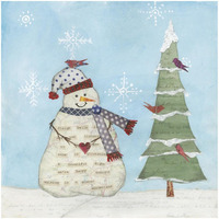 Winter Fun III -Paper Art-32"x32"