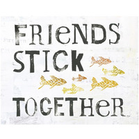 Friends Stick Together -Paper Art-26"x22"