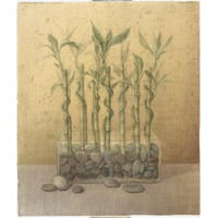 Lucky Bamboo -Paper Art-20.7"x24"