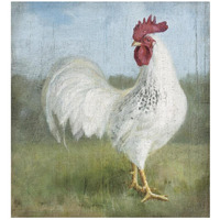 Noble Rooster I Vintage No Border -Paper Art-38.8"x42"