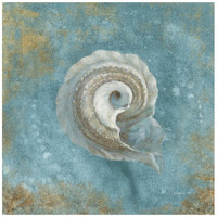 Treasures from the Sea III Aqua -Paper Art-42"x42"