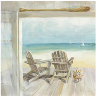 Seaside Morning Crop -Paper Art-20"x20"