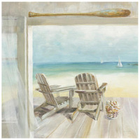 Seaside Morning Crop -Paper Art-26"x26"
