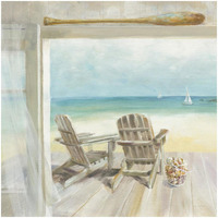 Seaside Morning Crop -Paper Art-32"x32"