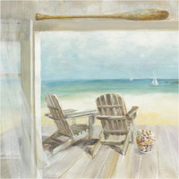 Seaside Morning Crop -Paper Art-38"x38"