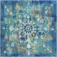 Mandala in Blue I -Paper Art-32"x32"