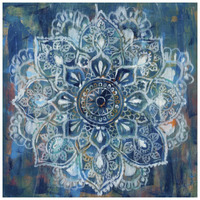 Mandala in Blue II -Paper Art-26"x26"