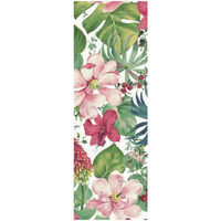 Tropical Dream Bright on White III -Paper Art-20"x56"