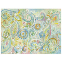 Spring Dream Paisley -Paper Art-26"x20"