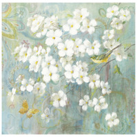 Spring Dream I Butterfly and Bird -Paper Art-26"x26"