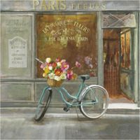 French Flowershop v2 -Paper Art-38"x38"